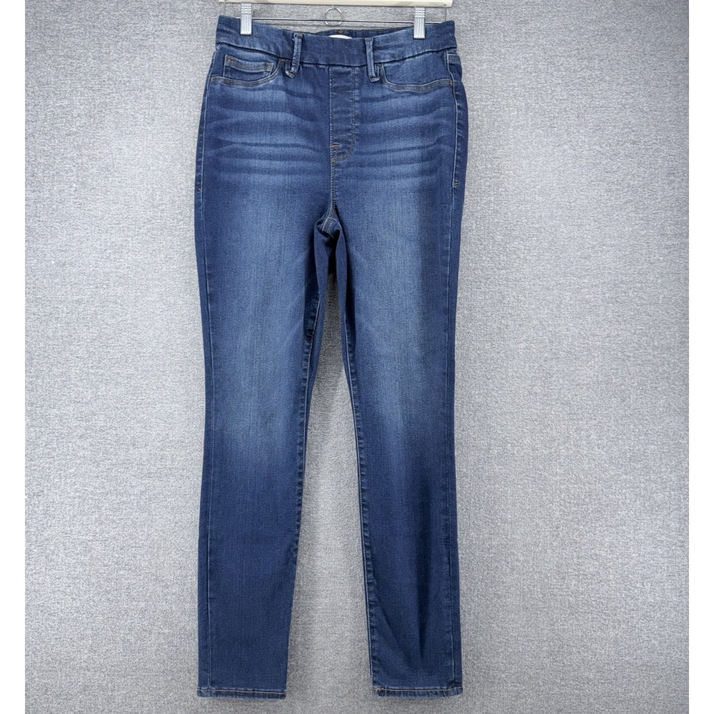 Good American Pull On Skinny Jeans Women Size Medium Denim Blue